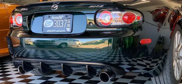 Rear Diffuser (OEM Exhaust) (Polyurethane Version) For Miata NC1 ...